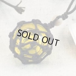 画像2: 【工房 花時】浮き球 ネックレス 黄色系 E024