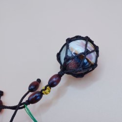画像2: 【工房 花時】浮き球 吊り飾り やちむん G116