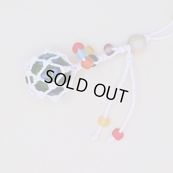 画像2: 【工房 花時】浮き球ストラップ 緑系 A118 (2)