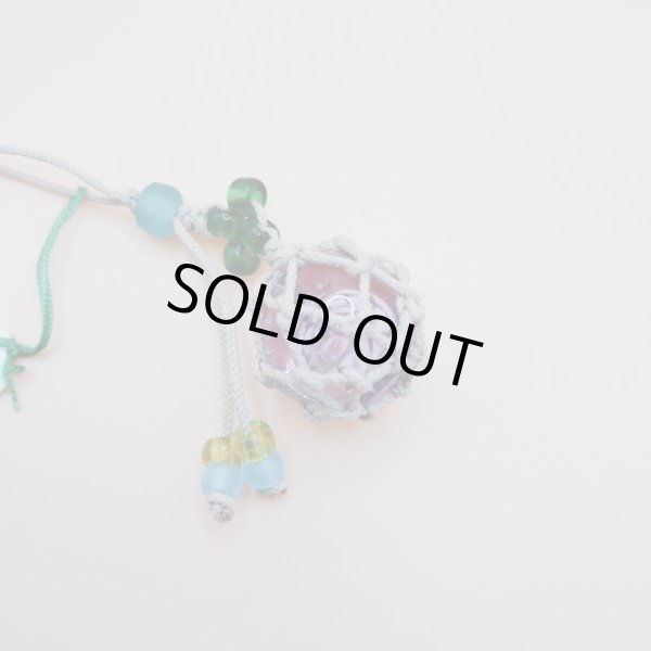 画像2: 【工房 花時】浮き球ストラップ ラベンダー系 A122 (2)